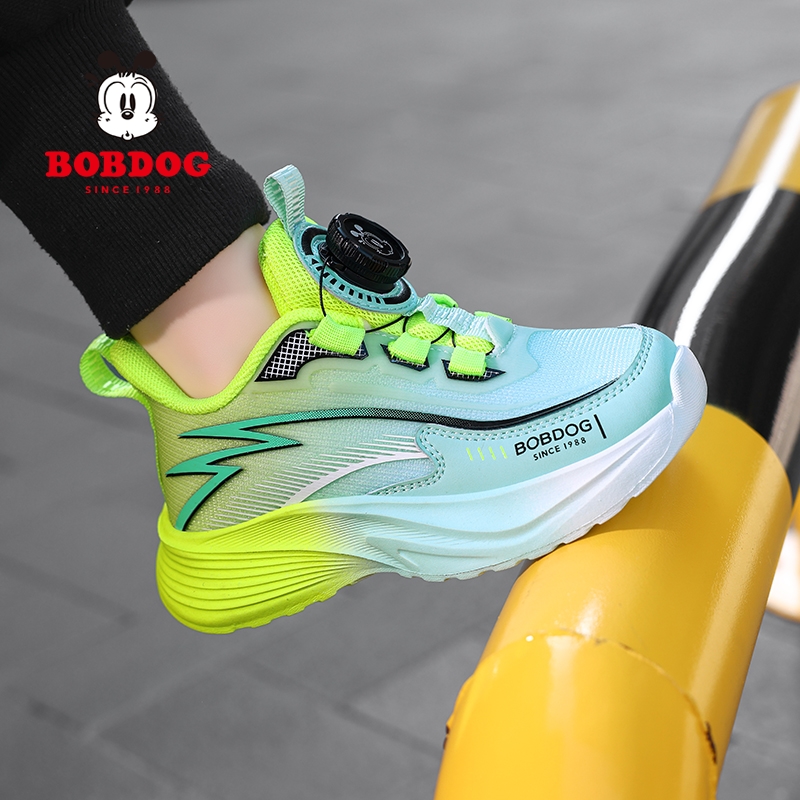 巴布豆童鞋男童运动鞋2025春秋新款网面透气儿童鞋子男孩跑步鞋潮