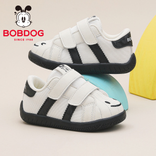 巴布豆童鞋男童学步鞋2026春秋新款透气网面防滑软底宝宝休闲鞋子