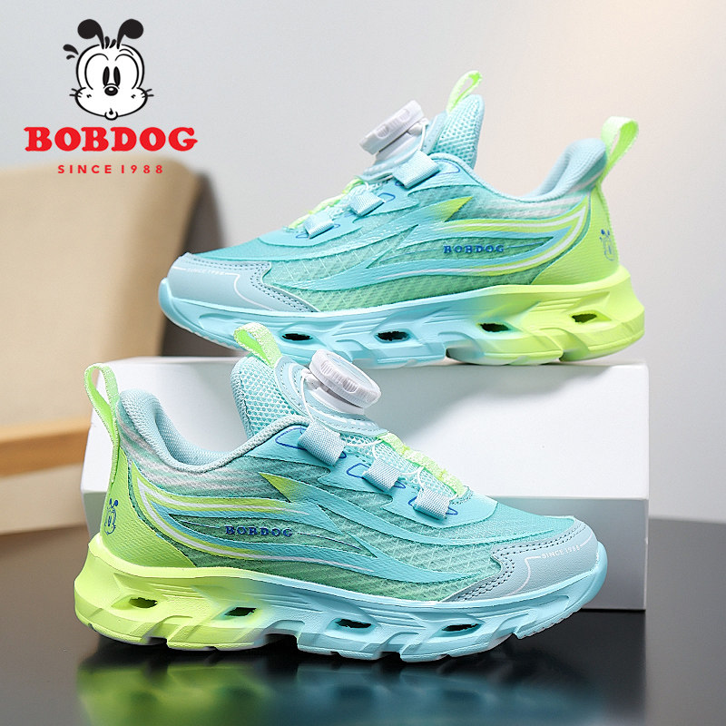 巴布豆童鞋男童运动鞋2025春秋新款网面透气儿童鞋子男孩旅游鞋潮