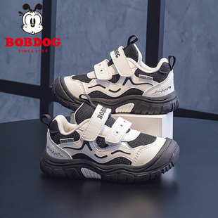 巴布豆童鞋男童学步鞋2026春秋新款网面透气防滑软底宝宝运动鞋子