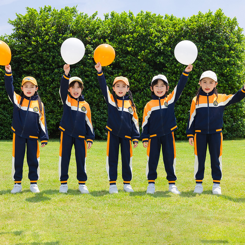 儿童幼儿园园服冬中小学生春秋新校服三件套运动会班服棒球服套装