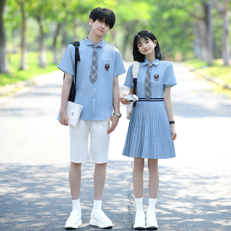 K制服男女衬衫学院风初中高中生毕业班服学生西裤舞蹈表演服套装