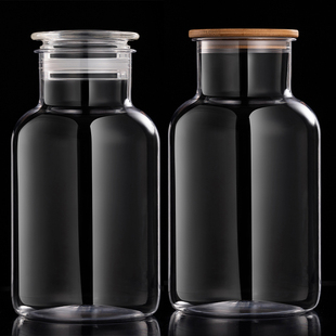 加厚食品级PET透明塑料罐子鱼胶陈皮密封罐滋补药材干货储存物罐