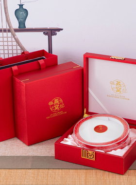 新款红色磨砂燕窝礼品盒高档燕窝包装盒250克500克燕窝空盒子礼盒