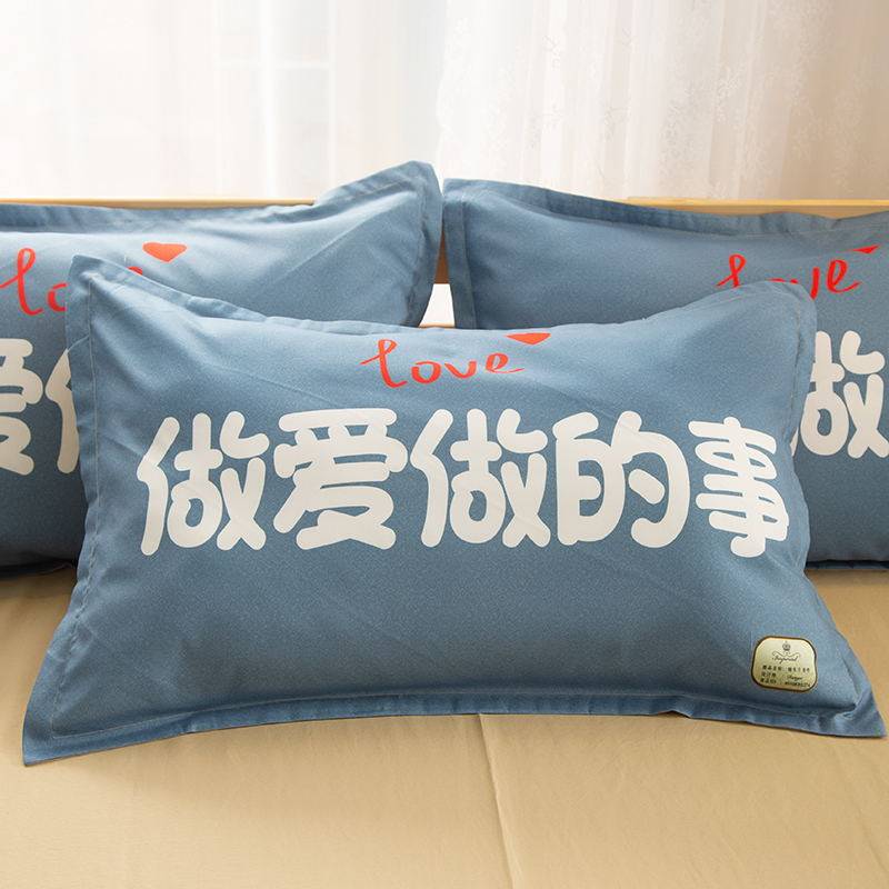 网红个性情侣文艺范学生宿舍枕套