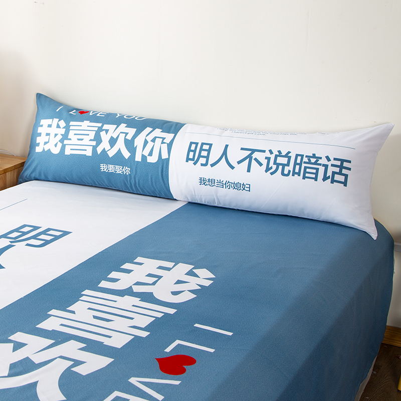 抖音款文艺范情侣双人枕头大抱枕
