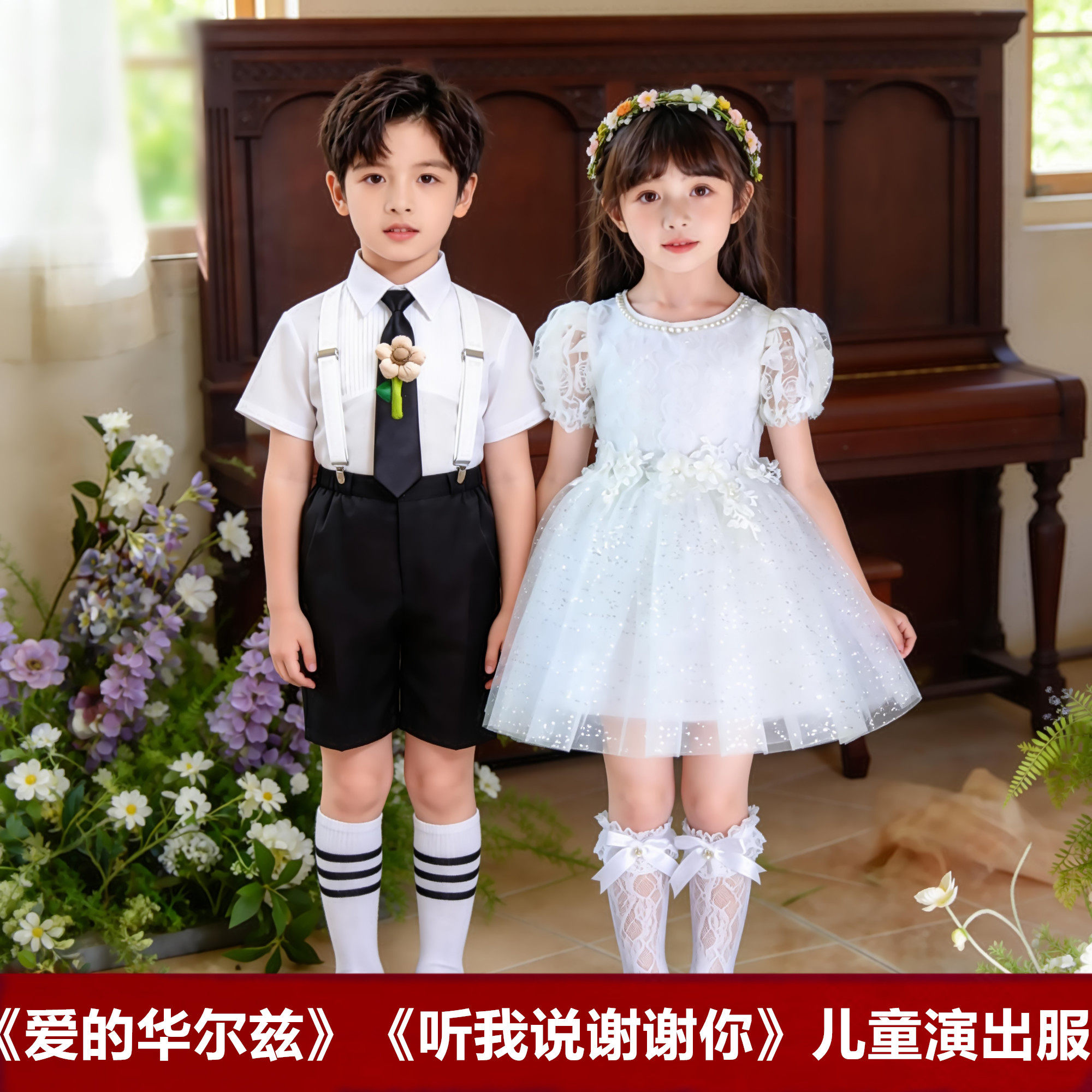 枕边童话舞蹈服爱的华尔兹朗诵比赛表演服听我说谢谢你多色演出服