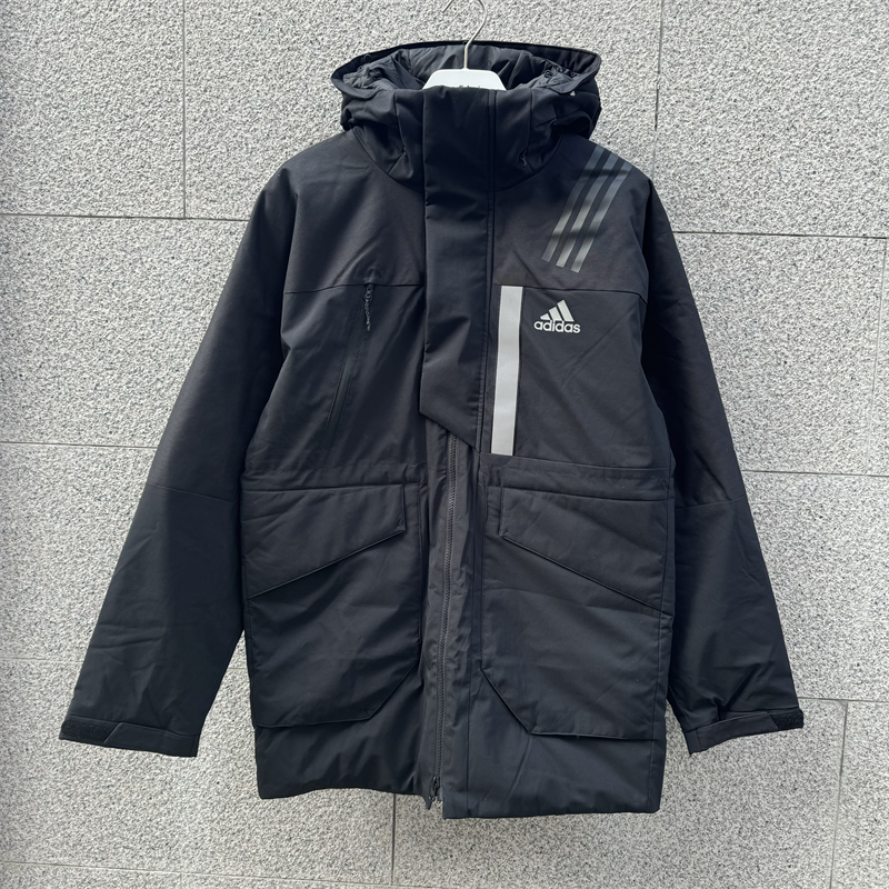 adidas/阿迪达斯正品男女情侣连帽保暖运动休闲羽绒服HR5232