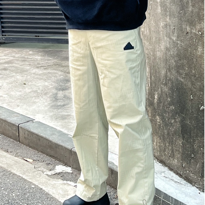 阿迪达斯男士宽松直筒工装裤