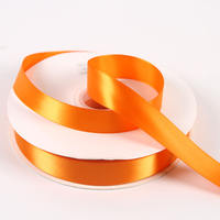 Orange high-density silk ribbon baked gift packaging, orange color with flower bouquets, bows and ribbons. Halloween loves orange thumbnail 6