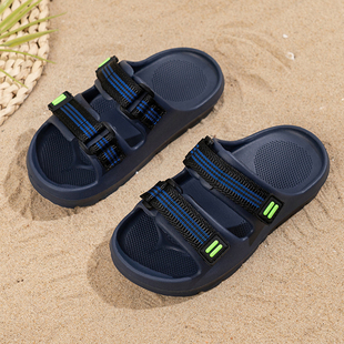 儿童外穿拖鞋夏季新款女童防滑露趾室内沙滩鞋男童轻便舒适一字拖