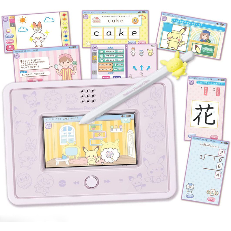 多美卡 精灵宝可梦pad皮卡丘电子宠物机儿童触屏早教学习机游戏机
