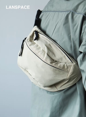 LAN男式尼龙包斜挎胸包女式大容量多隔层旅行休闲布包men bag