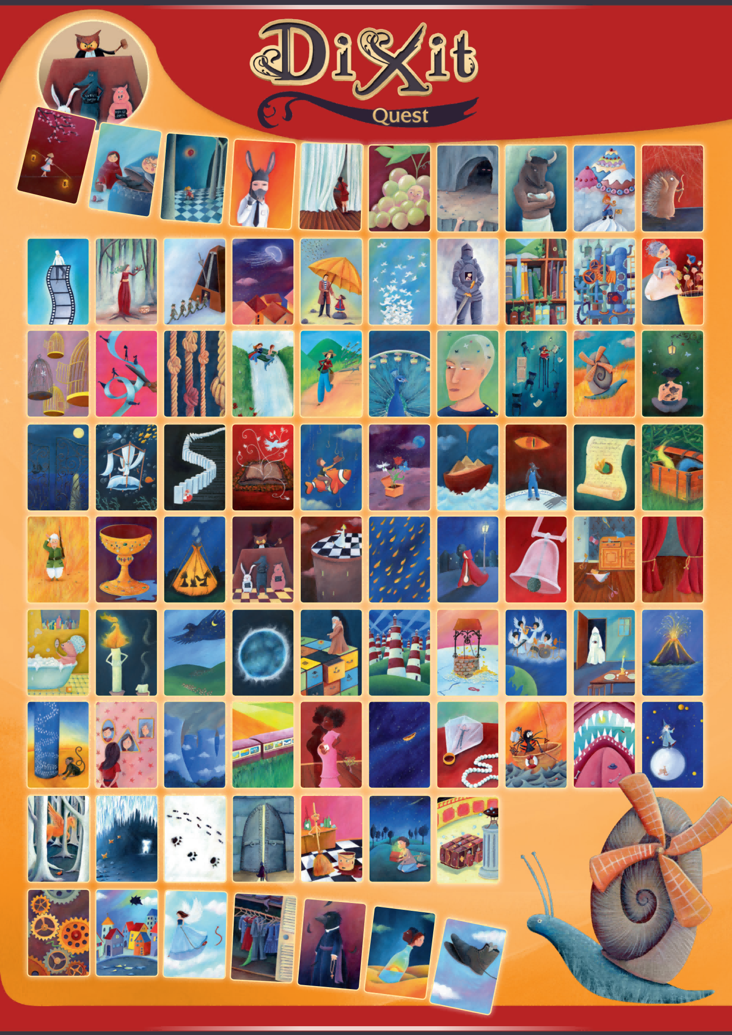 画物语dixit stella英文版桌游 只言片语妙语说书人 扩展卡牌