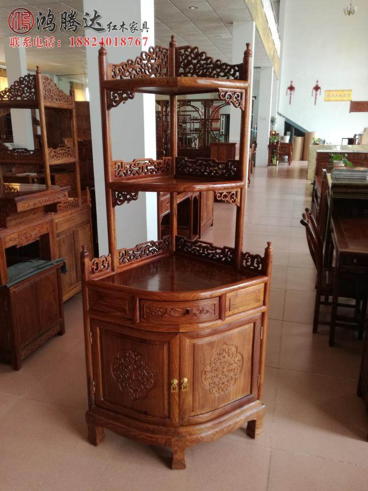 红木角柜实木三角储物柜中式客厅转角餐边柜收纳墙角小酒柜置物架,住宅家具,角柜,淘宝优惠券,粉丝福利购,淘宝优惠卷