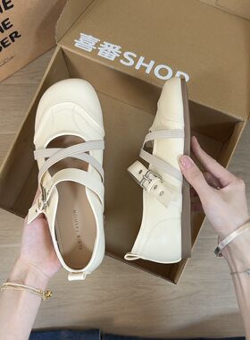喜番SHOP女款夏季2026新款不累脚绝美鞋子巨好看配裙子复古玛丽珍