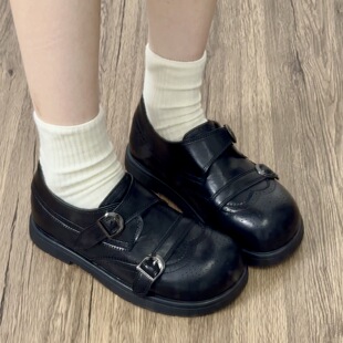 乐福单鞋 新款 玛丽珍 女2026春季 喜番SHOP超软英伦风街头复古小皮鞋