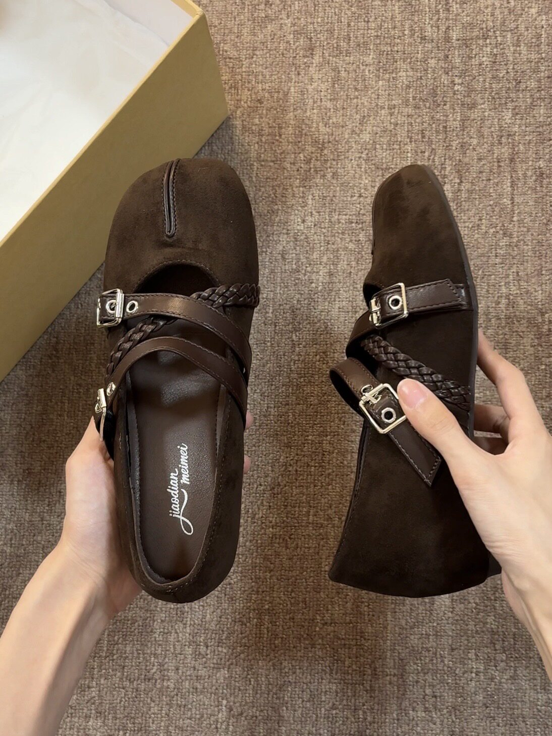 喜番SHOP复古蝴蝶结玛丽珍鞋女2026春秋季软皮豹纹低跟百搭小单鞋