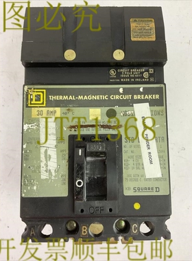 原装供应SQUARE D FA34030 型号 FA 30AMP 480VAC 250VDC 3 极断