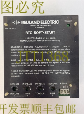 原装供应RTC 软启动控制 RTC-013-146-0N0-X 460V FLA 7 LRA50 3
