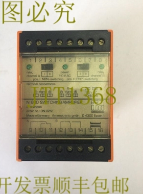 原装供应IFM EFECTOR DN0212 N600 开关放大器 110VAC 40-60HZ