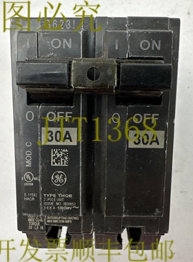 原装供应THQB2130 断路器 30AMP 2POLE 120/240VAC 塑料有裂痕/碎