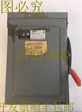 原装供应CUTLER HAMMER 4144H3342 保险丝安全开关 60A 240V 2P 1
