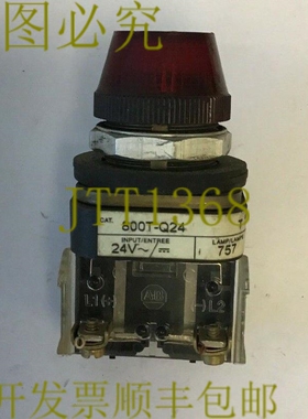 原装供应AB 800T-Q24 SER.T 红色指示灯 24VAC/DC 757 灯