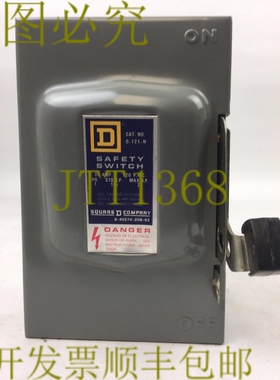 原装供应SQUARE D D-121-N 安全开关 30 安培 120 VAC PH 1 STD