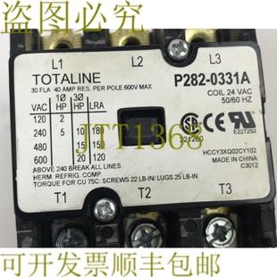 原装供应TOTALINE P282-0331A 40 安培电阻每极 600V 大 3 极线圈