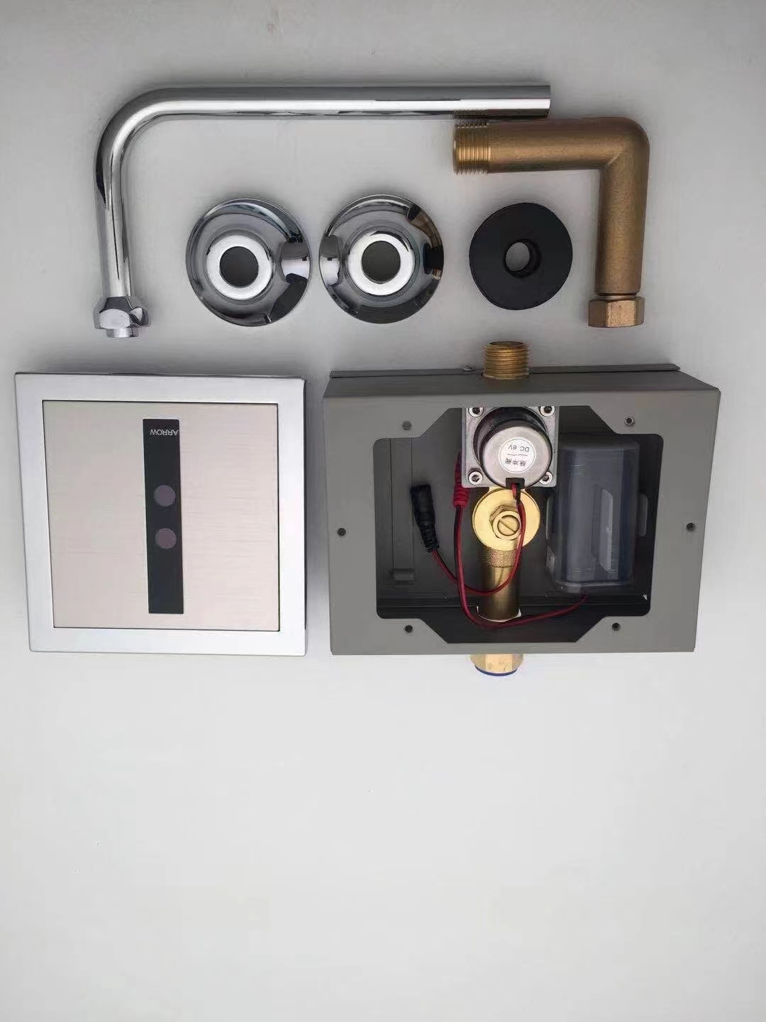 维修箭牌小便斗感应器配件小便池冲水阀感应面板探头主板控制器