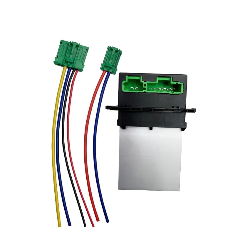 适用日产轩逸骐达颐达骏逸自动空调鼓风机电阻风扇电阻带线束插头