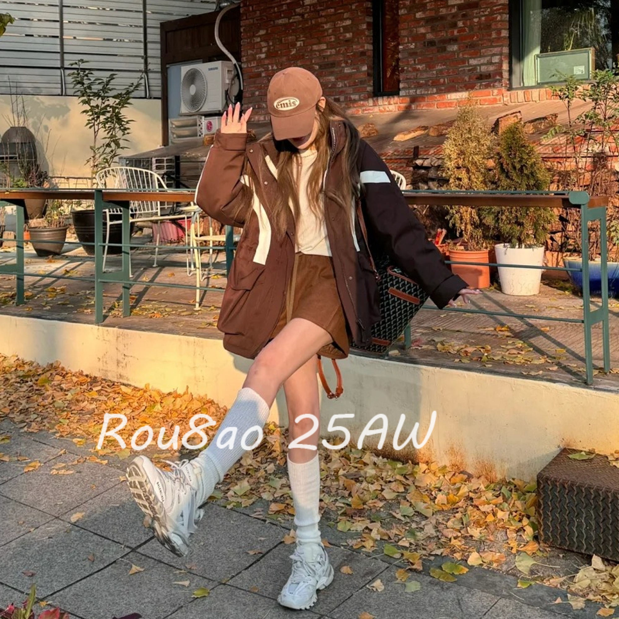 加厚保暖时尚棉服连帽宽松显瘦