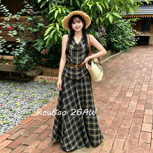 夏季大码法式显瘦上衣半裙套装