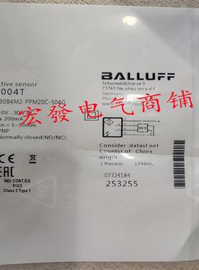 全新巴鲁夫BCS001M BCS G06T4E1-POM15C-EP02传感器质保