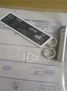 M12接近开关IFR202接插件NPN常开电感式传感器齐平安装全新现货