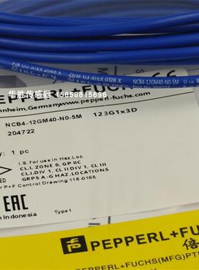 电感式接近开关NCB4-12GM40-NO N0-5M本安型防爆传感器金属感应