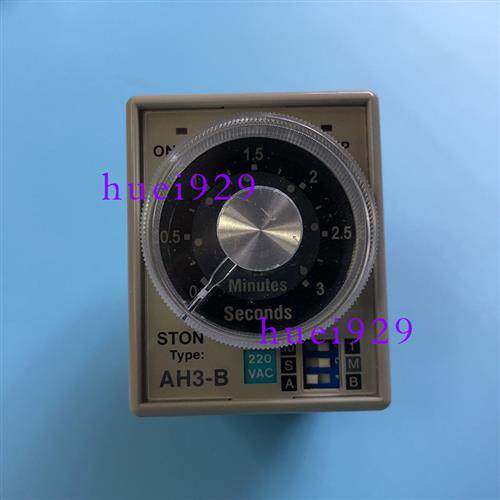 正品台湾仕通STON计时器AH3-B 3S/30S/3M/30M时间继电器假一罚十