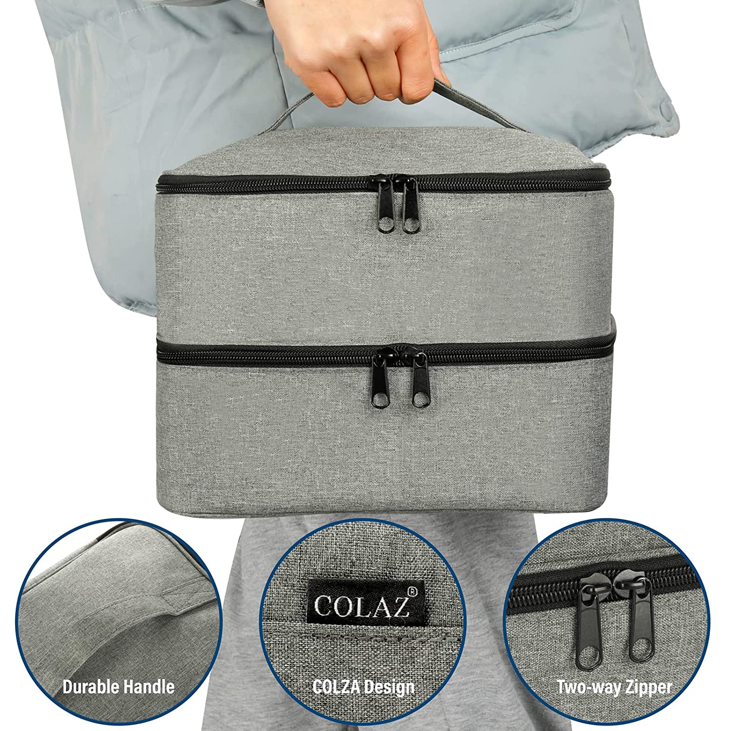 指甲油收纳包精油收纳美甲用品烤灯30瓶容纳手提收纳箱美甲爱好者