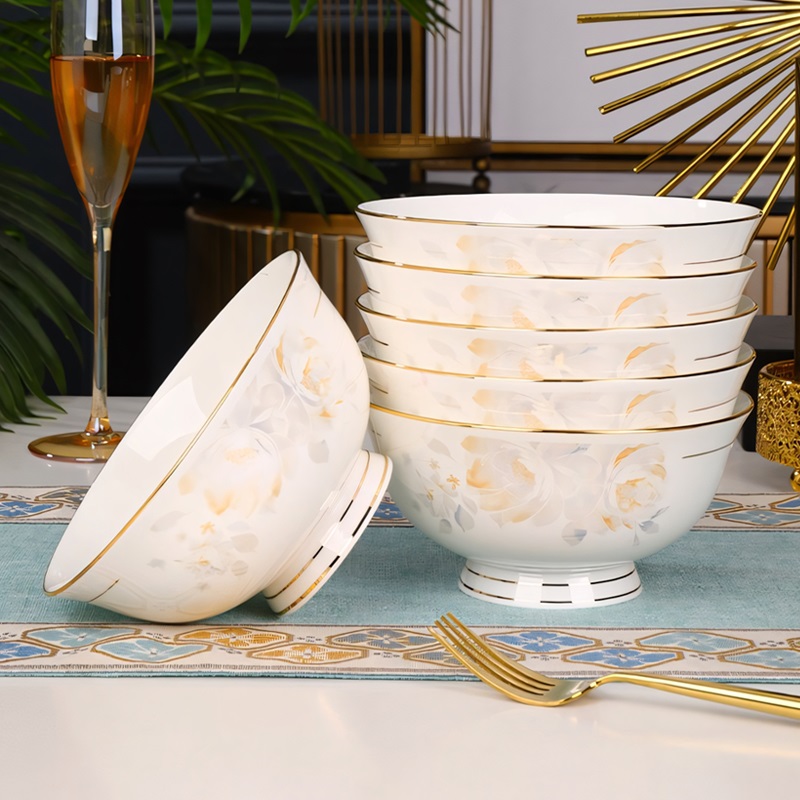 高腳碗家用陶瓷餐具2025新款