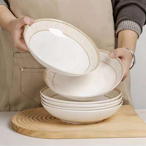 盘子家用菜盘陶瓷饭盘新款碟子