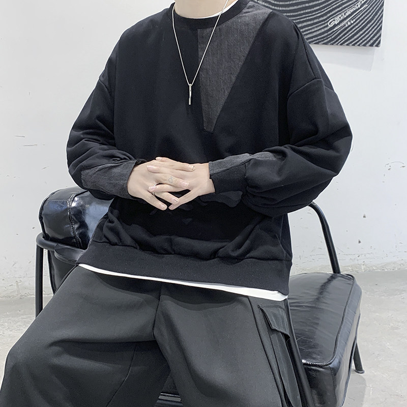 21年春季新款撞色卫衣男中性潮流港风男装WY2105,男装卫衣,星座507