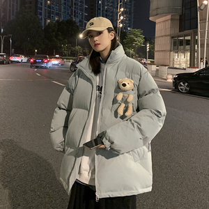 冬季情侣小熊玩偶棉衣男加厚保暖棉服 MY2026图片