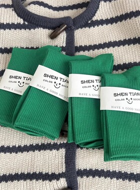 全店满20元或者6双包邮墨绿色长筒袜女外穿配鲨鱼裤袜子舞蹈长袜