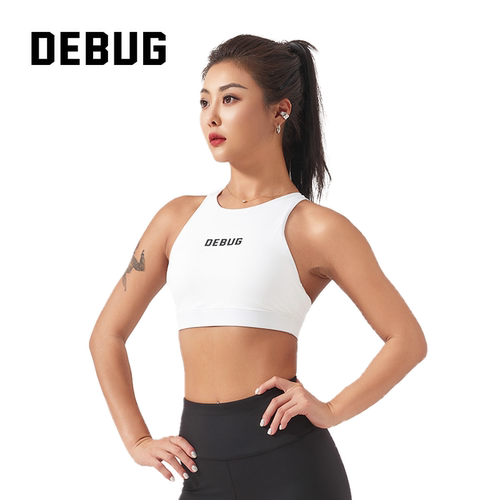 DEBUG RAGE女子运动BRA中强度透气吸汗背心式健身女士内衣带胸垫