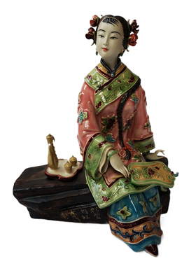 陶瓷手工人物复古家居装饰特价