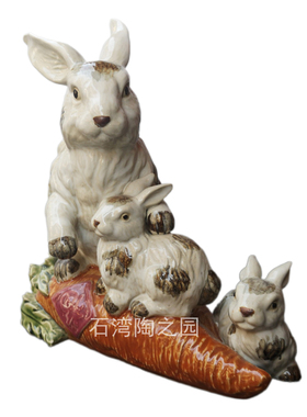 石湾公仔大师印章镇宅家居装饰