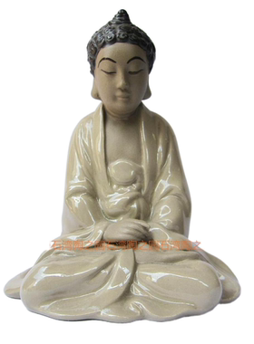 公仔镇宅保平安佛像如来石湾陶瓷