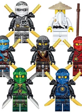 珍藏版乐趣小人仔幻影忍者7季全套时空之刃双子高难度主角9劳埃德