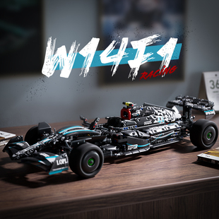 新品 玩具男孩子六一节礼物 梅赛德斯AMG奔驰F1方程式 赛车积木拼装